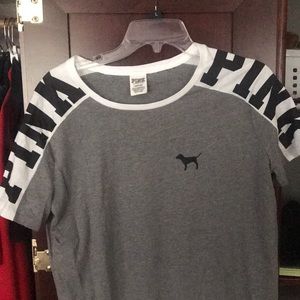 Victoria Secret Pink Gray T-shirt